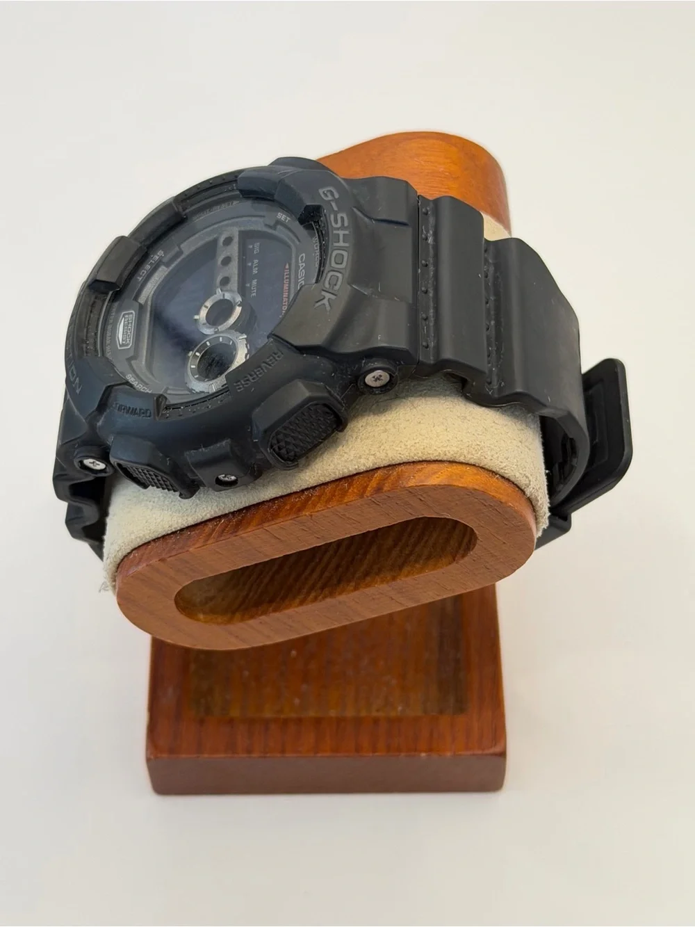 Casio G-Shock GD100-1B black resin digital watch, very good
